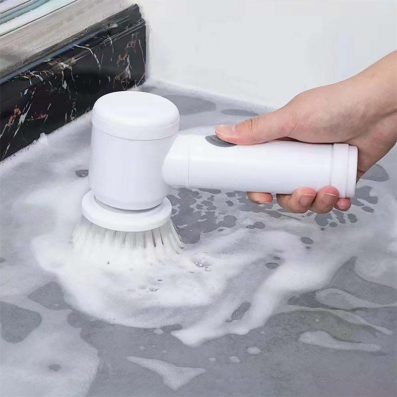 USB Rechargeable Electric Cleaning Brush for Bathroom & Kitchen