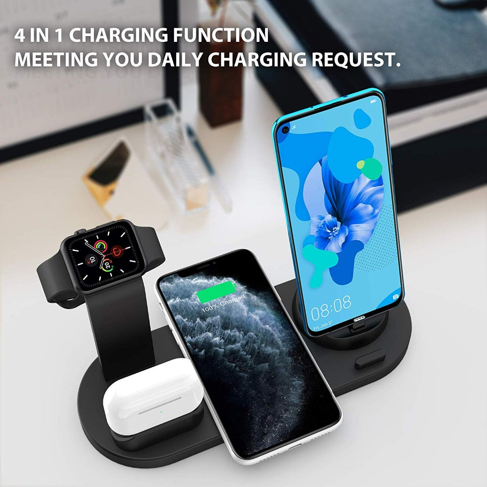 Compatible With Apple, Three-in-one Charging Watch Holder for iwatch Aripods